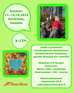 Syysleiri 2025 Kesärinne, Tuusula.